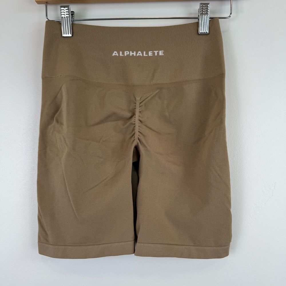 Alphalete Amplify High Rise Biker Short Nude Women's Size Small